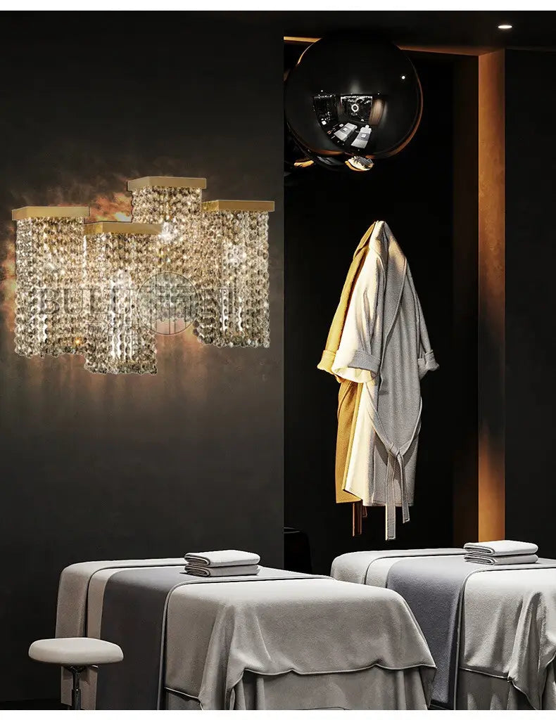 Vienna - New Modern Three-dimensional Crystal Chandelier Bar