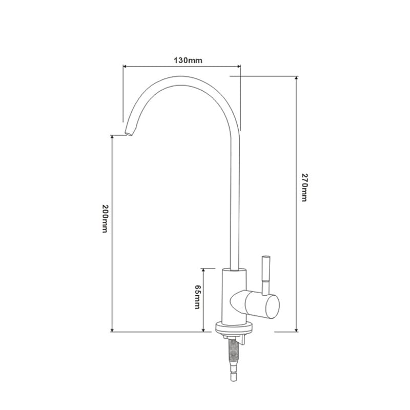 Kitchen Water Filter Faucet Single Cold Water Faucet 1/4