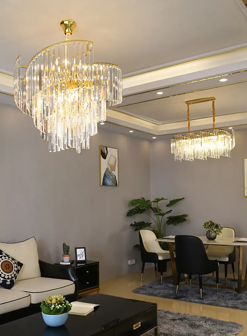 Polaris - Modern Luxury Crystal Chandelier for Living Room,