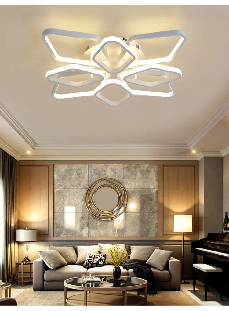 Nordic Creative Living Room Decor Led Chandeliers Modern