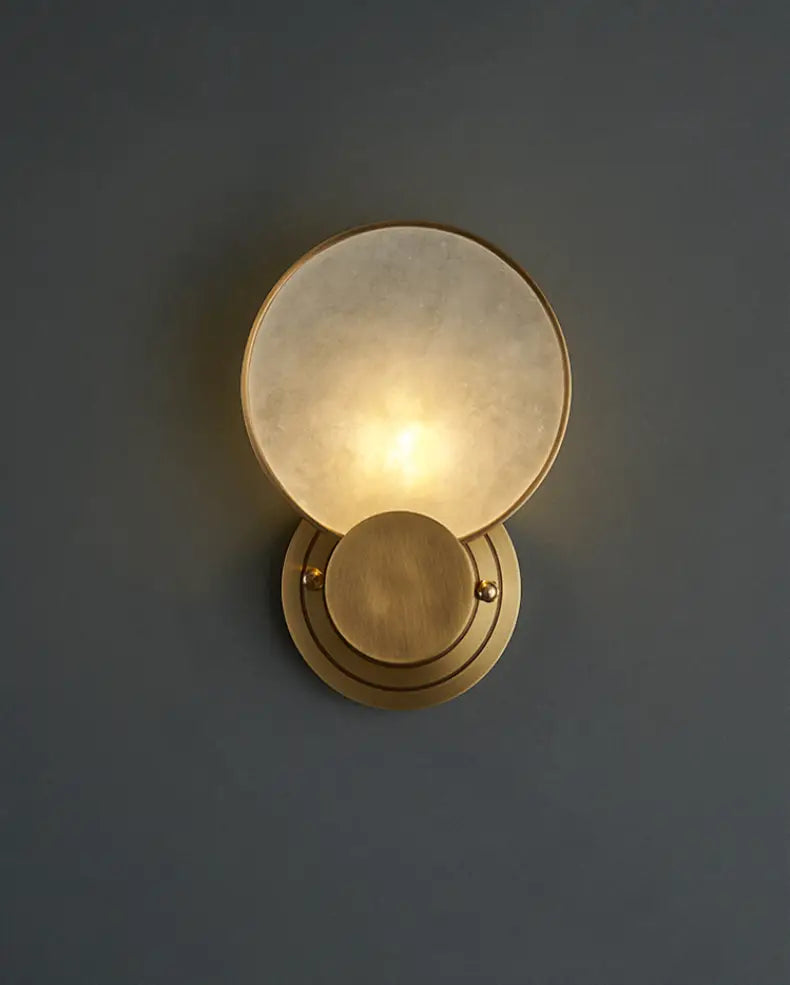 Round Marble Wall Lights Foyer Bedside Lamp Aisle Corridor