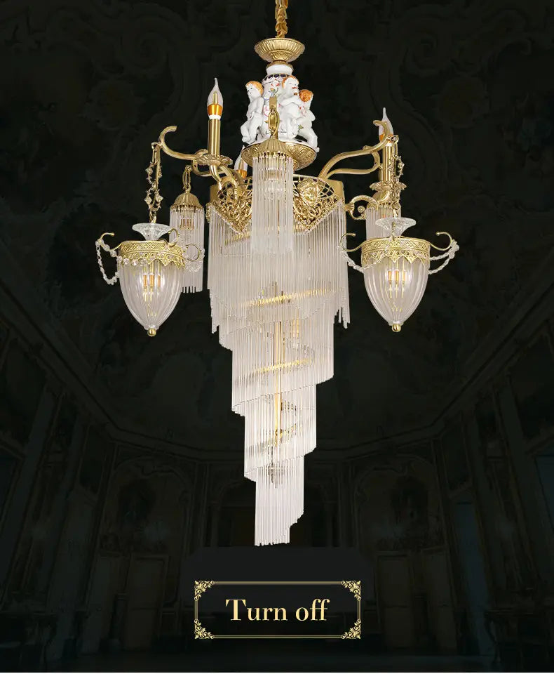 Maxine - Baroque Classic Fancy Light Luxury Oversize Pendant