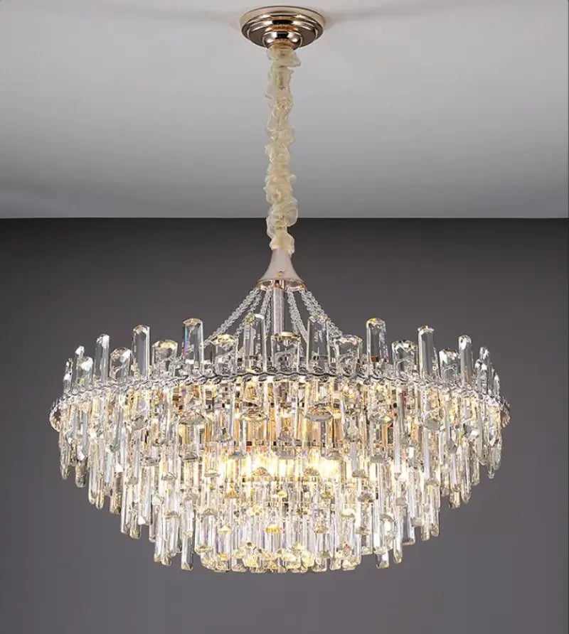 Crystal chandelier luxury villa living room lights new