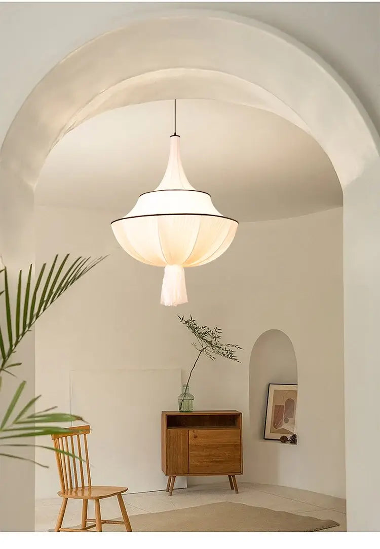 Chloé French Medieval Pendant Lamp - Nordic Ins Style Fabric