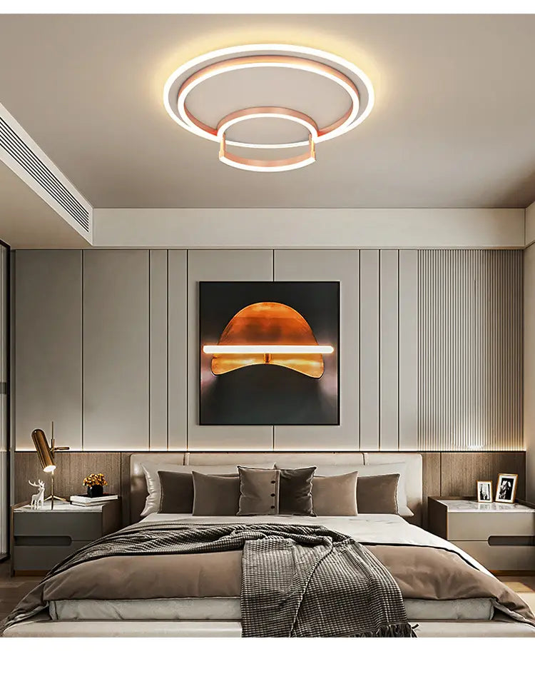 Modern Household Led Chandelier Lighting Simple Bedroom