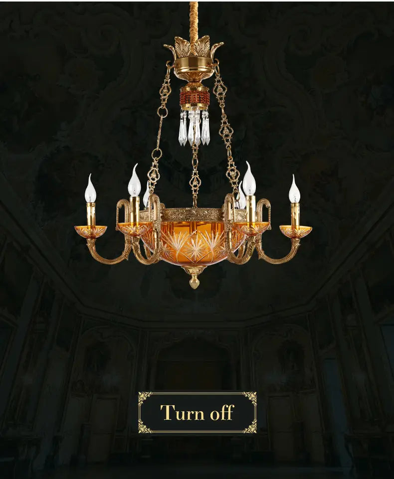 Royal Palace - European Luxury Full Copper Art Deco