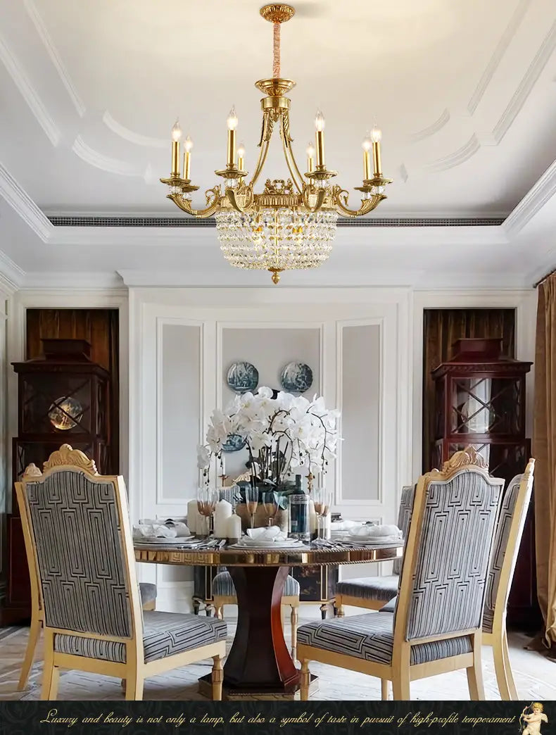 Arcadia - European Brass Luxury Gold Hanging Lighting LED