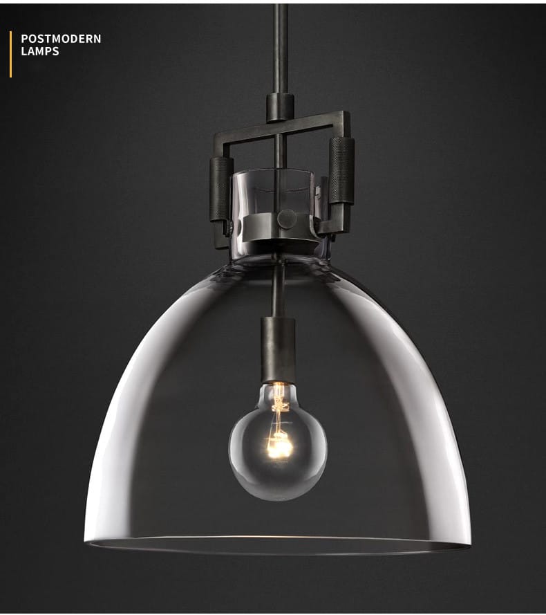 American Retro Edison E27 LED Pendant Light - Gold Metal