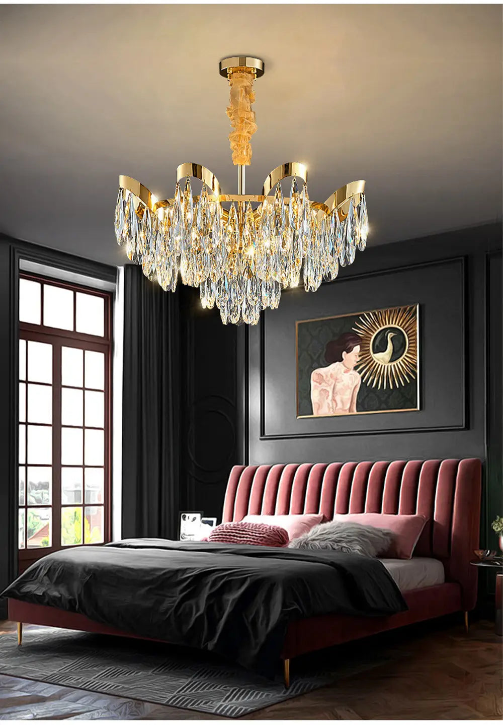 Dimmable Lights LED Ceiling Chandelier New Lustres Luxury