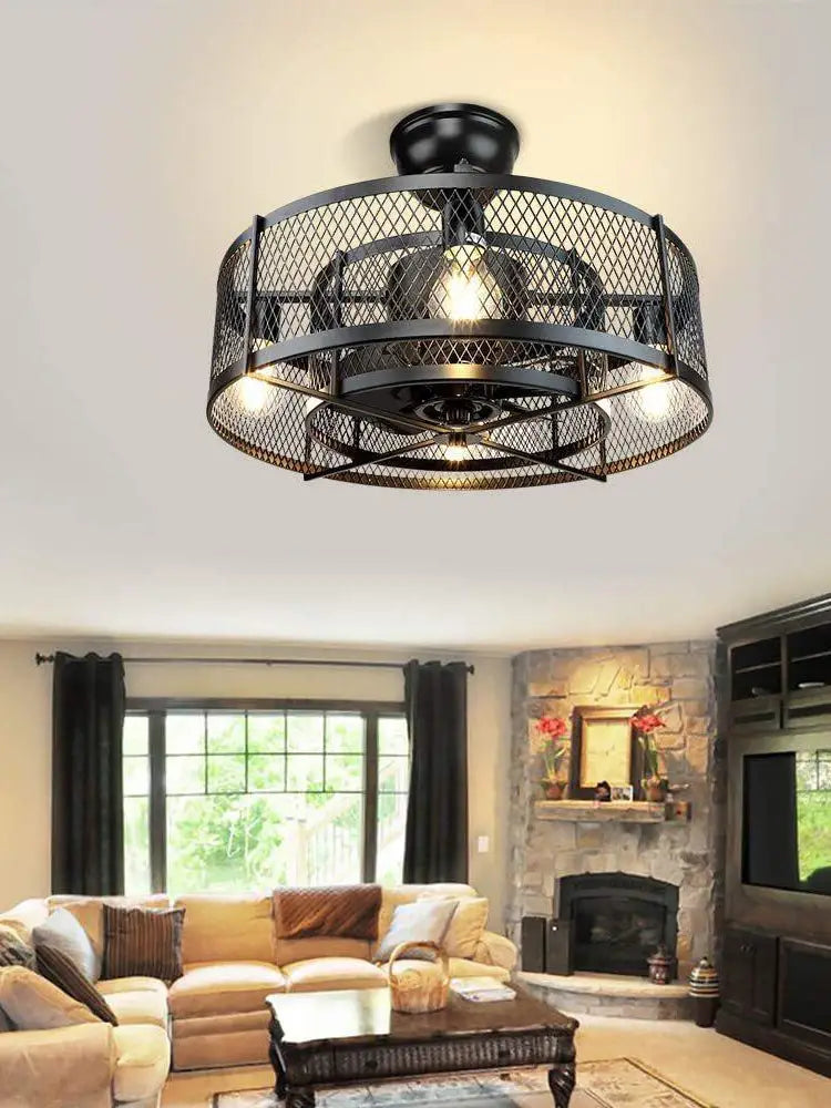90-260v Nordic Fan Lamp Bedroom Living Room Ceiling Fan