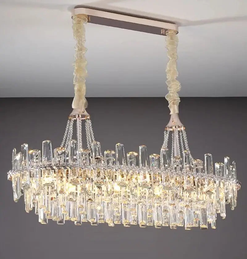 Crystal chandelier luxury villa living room lights new