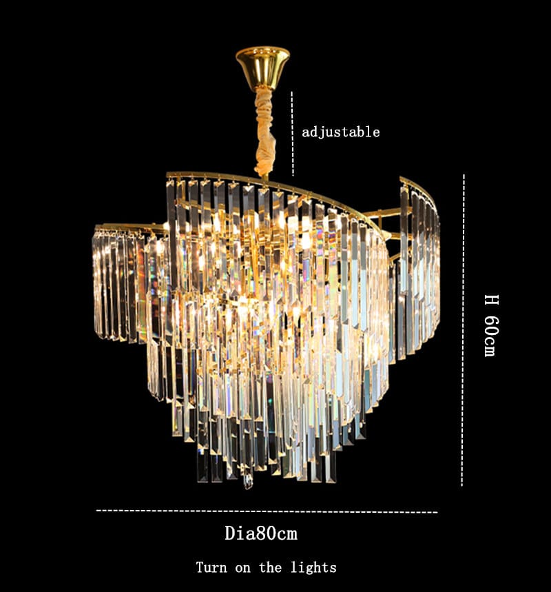 Polaris - Modern Luxury Crystal Chandelier for Living Room,