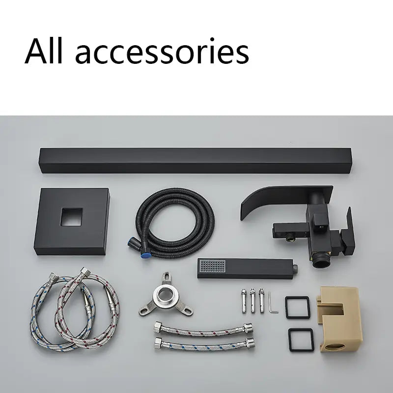 Bathroom Bathtub Faucet Black Flooring Standing Single