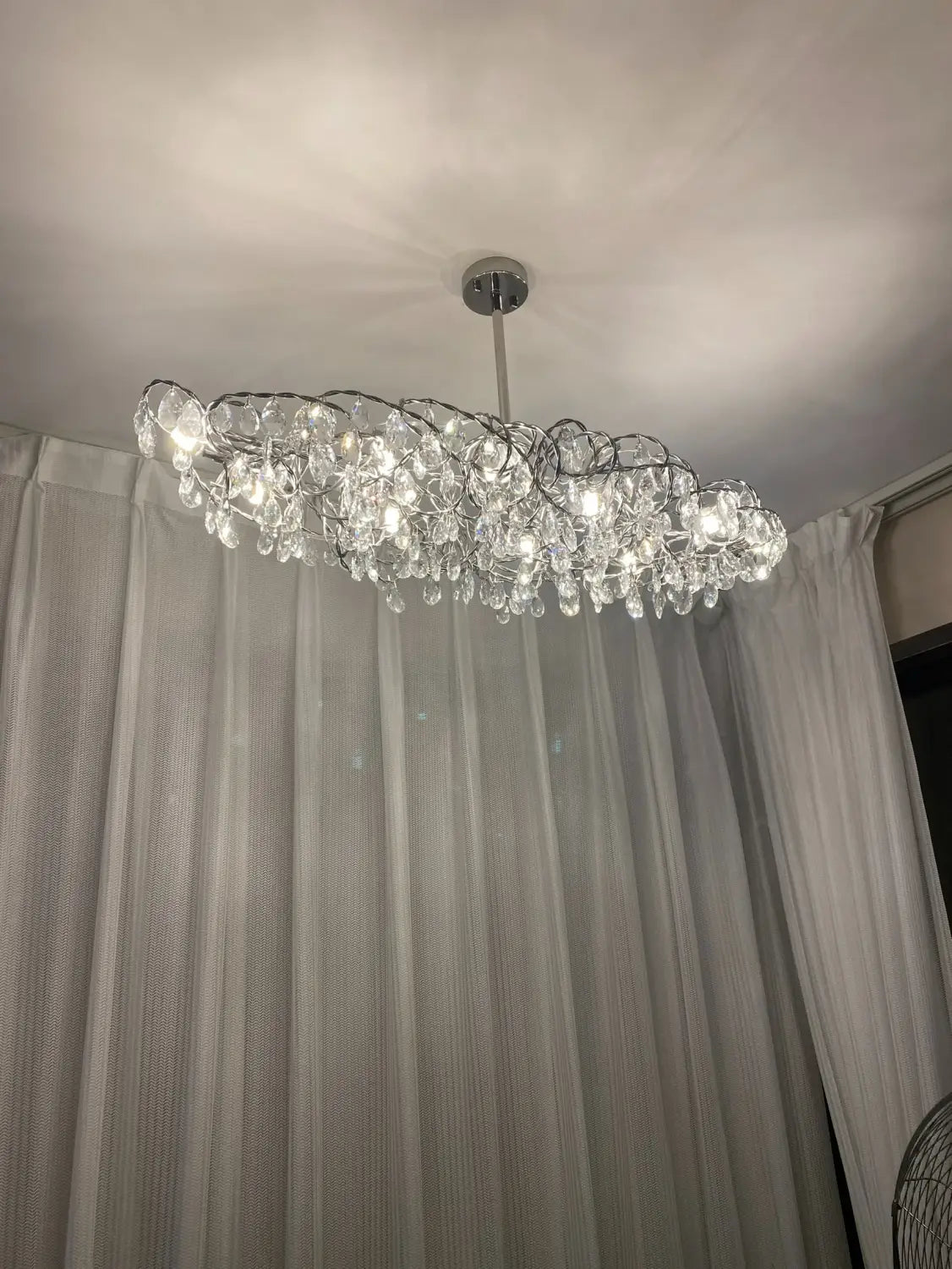 New Crystal Chandelier artistic sense Restaurant bar LED