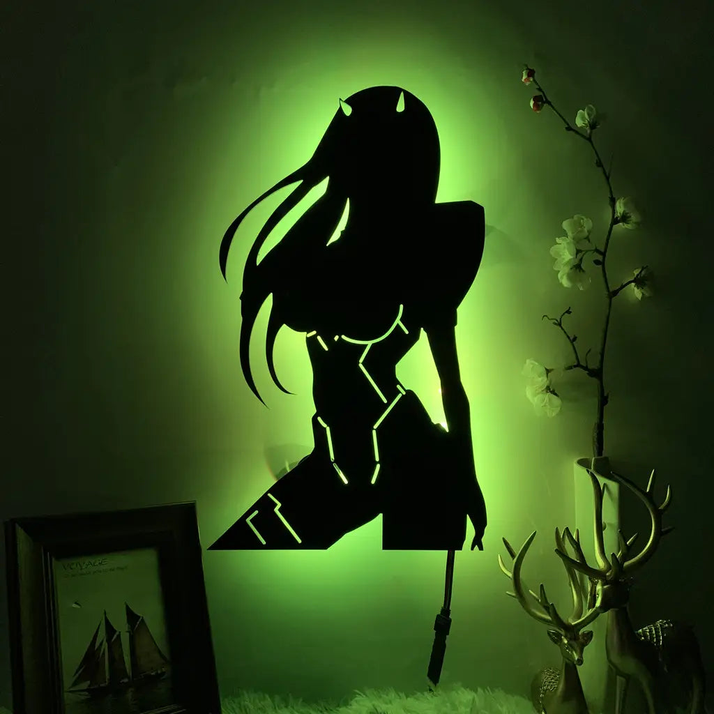Anime-Inspired Silhouette Wall Lamp