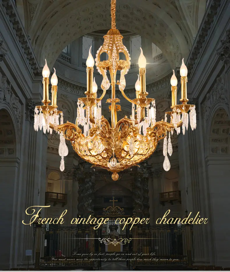 Valentina - European All Copper Chandeliers Creative