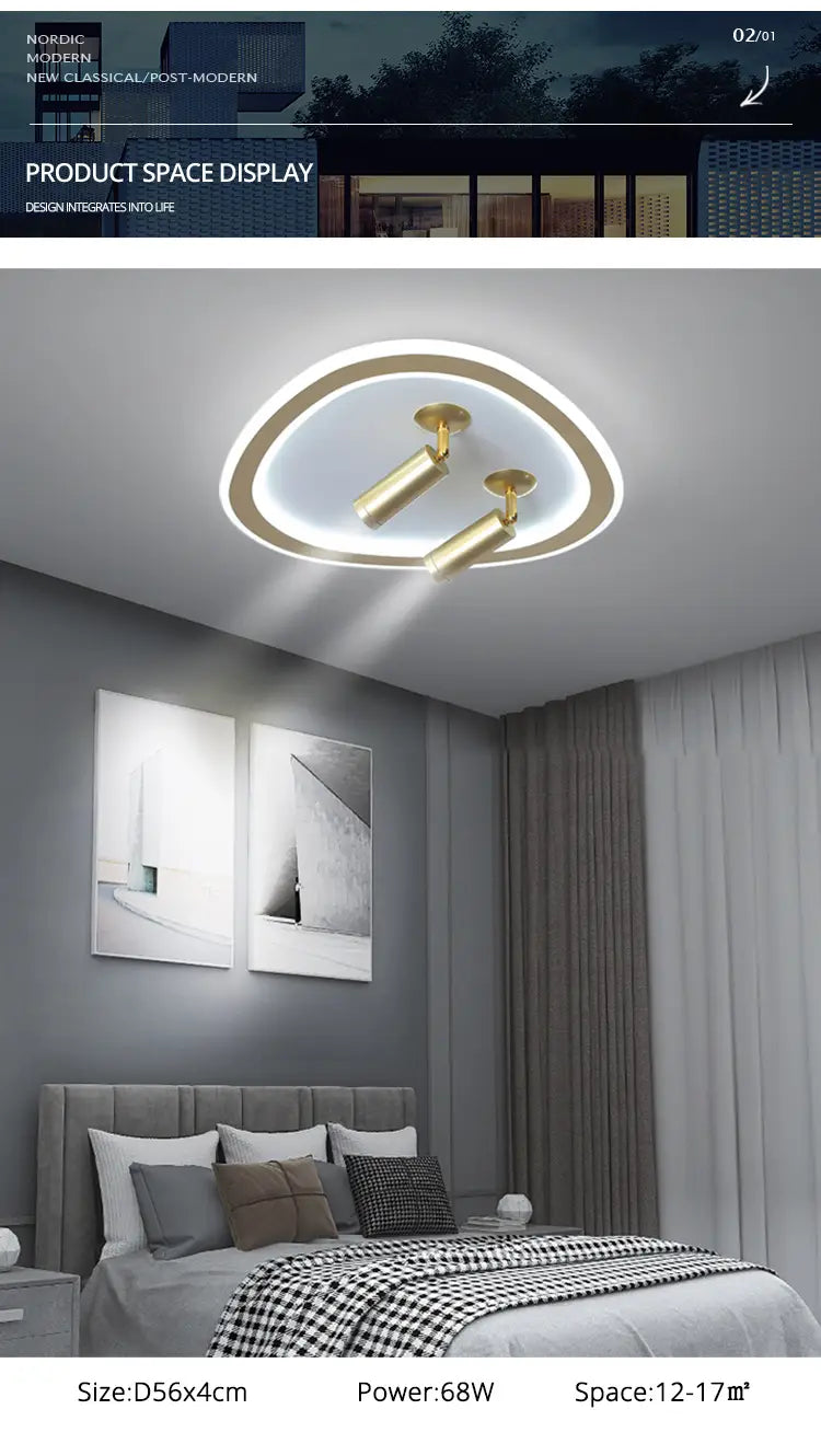 Modern Led Chandelier Lights Simple Lighting For Living