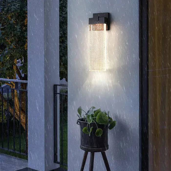 Modern LED waterproof Wall light with Essence Bubble Glass -