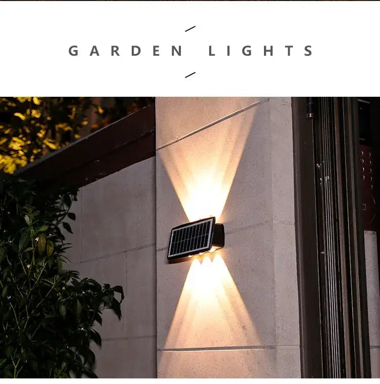 High Brightness Solar Wall Lamp Outdoor Waterproof Viewing