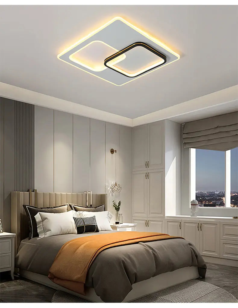 Postmodern Minimalist Creative Bedroom Led Chandeliers