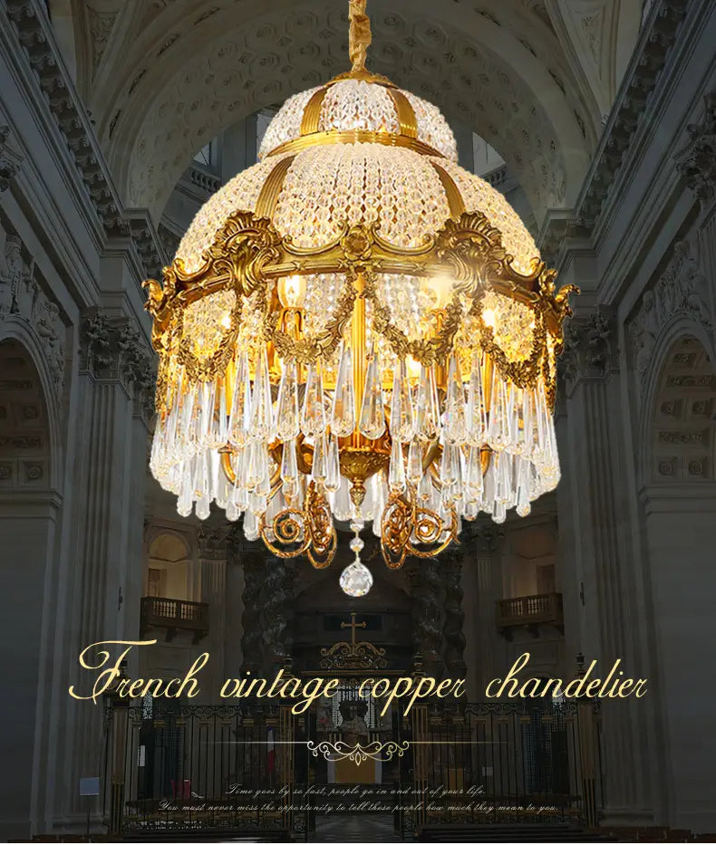 Elysium - European High Quality Brass Crystal Chandelier