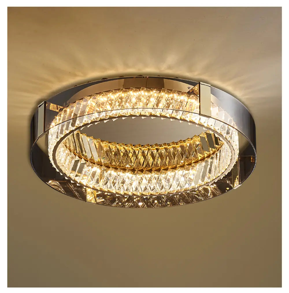 Luxury Dimmable Crystal Ceiling Lights - Modern LED