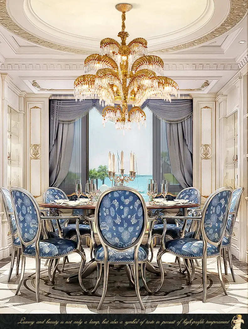 European Villa Classic Crystal Chandelier for Hotel Lobby,