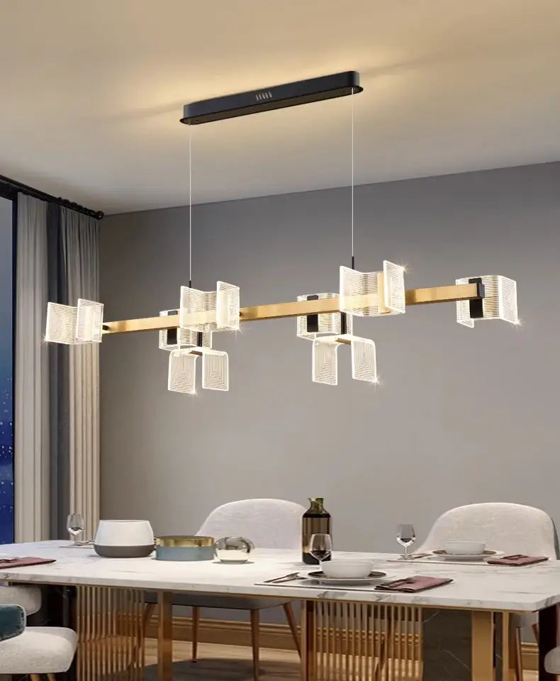 Modern Elegance LED Chandelier – Adjustable Pendant Ceiling