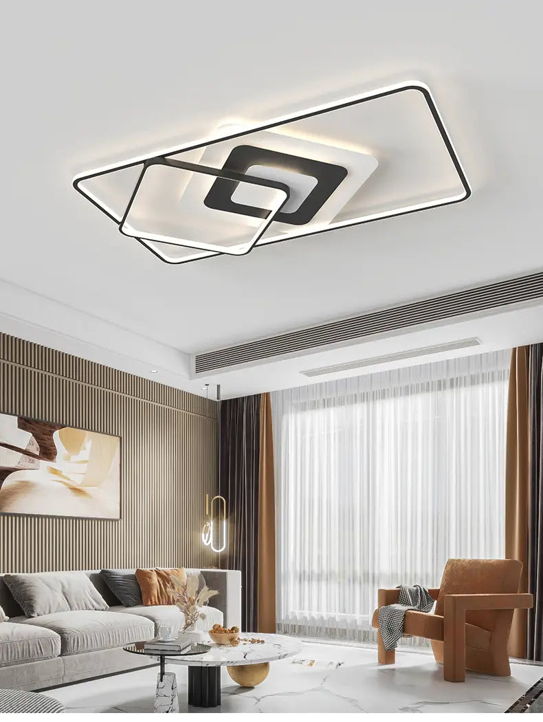 Nordic Modern Minimalist Bedroom Chandeliers White Black Led