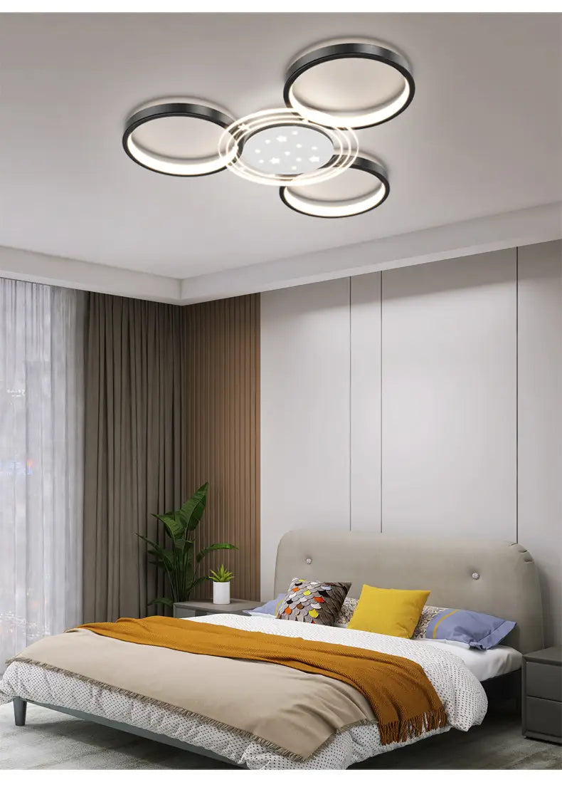 Simple And Modern Atmosphere Household Round Chandeliers