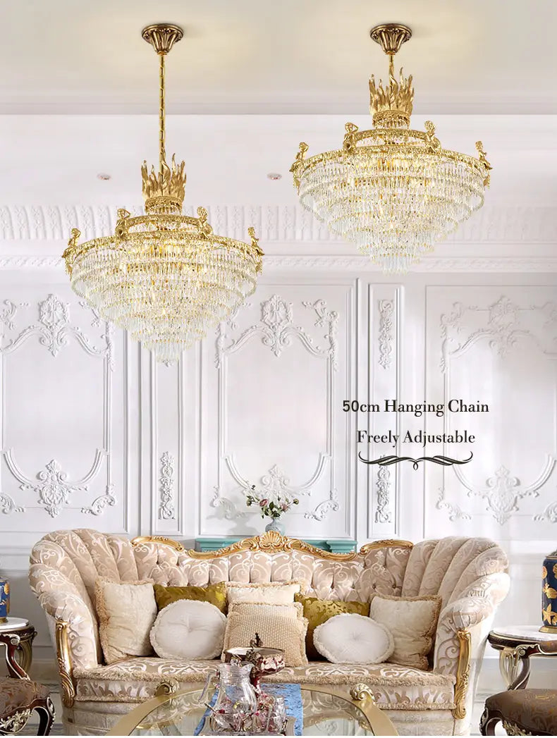 European Style Luxury Decorative Lamp Chandelier Large Size