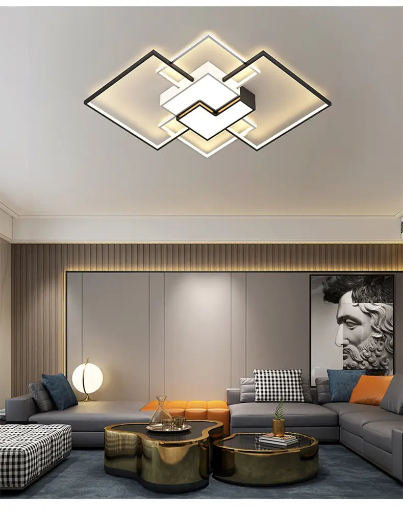 Postmodern Minimalist Living Room Chandeliers Creative