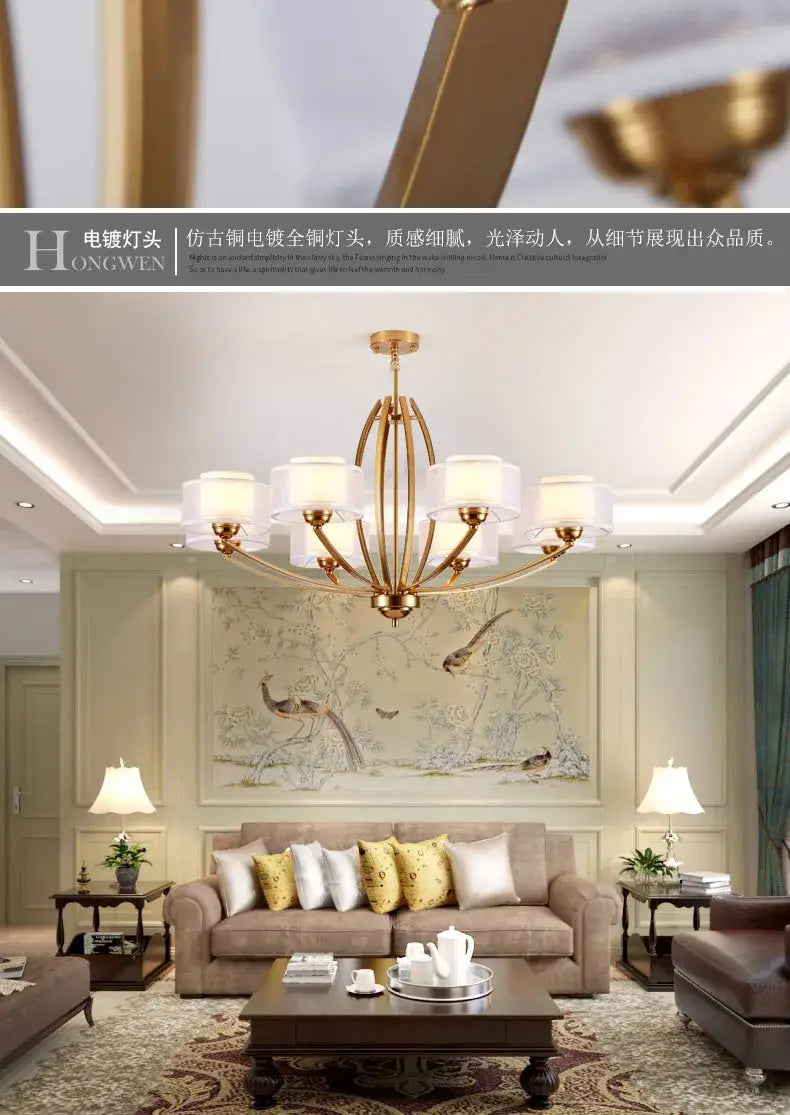 Ceiling Led Chandelier Lighting Modern Luxury Living Room