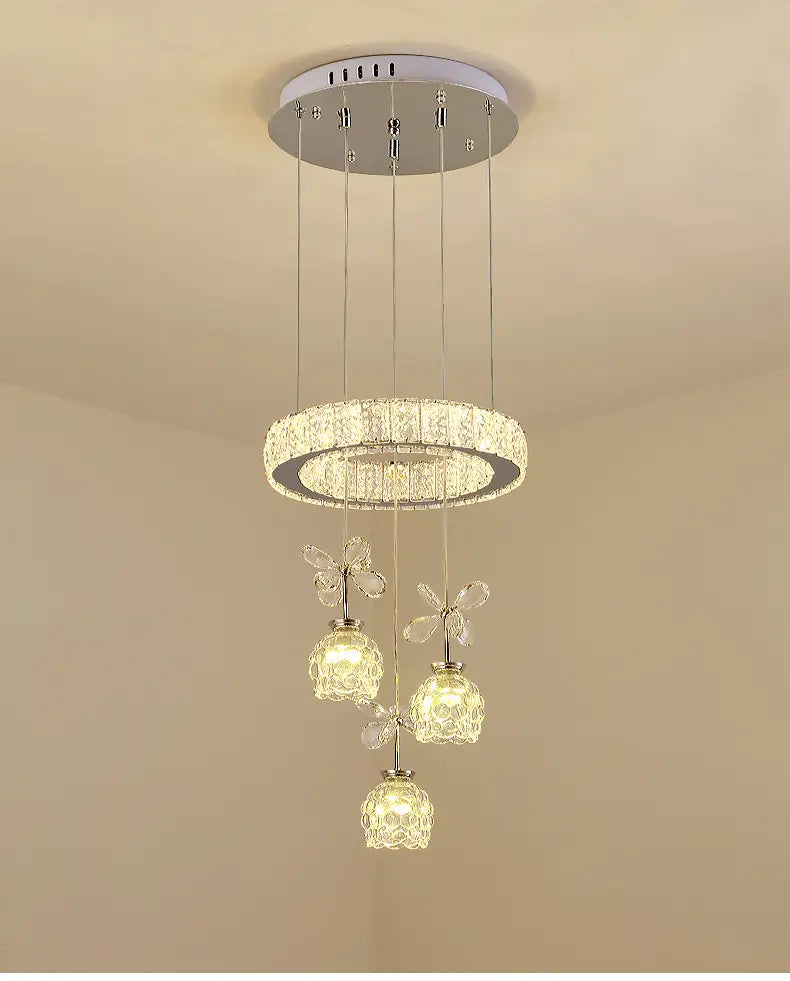 Post-modern LED Chandelier Nordic Simple Light Luxury 3/5/7