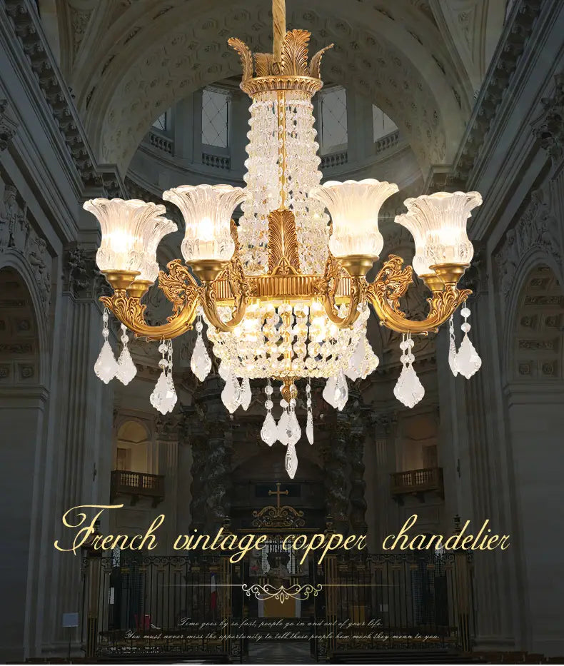 Palazzo - European Style Luxury Golden Brass Crystal