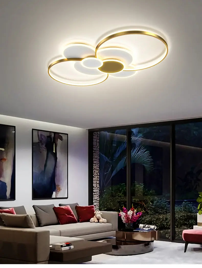 Nordic Living Room Chandeliers Atmosphere Led Ceiling Lamps