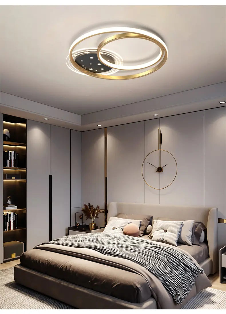 Simple And Modern Atmosphere Household Round Chandeliers