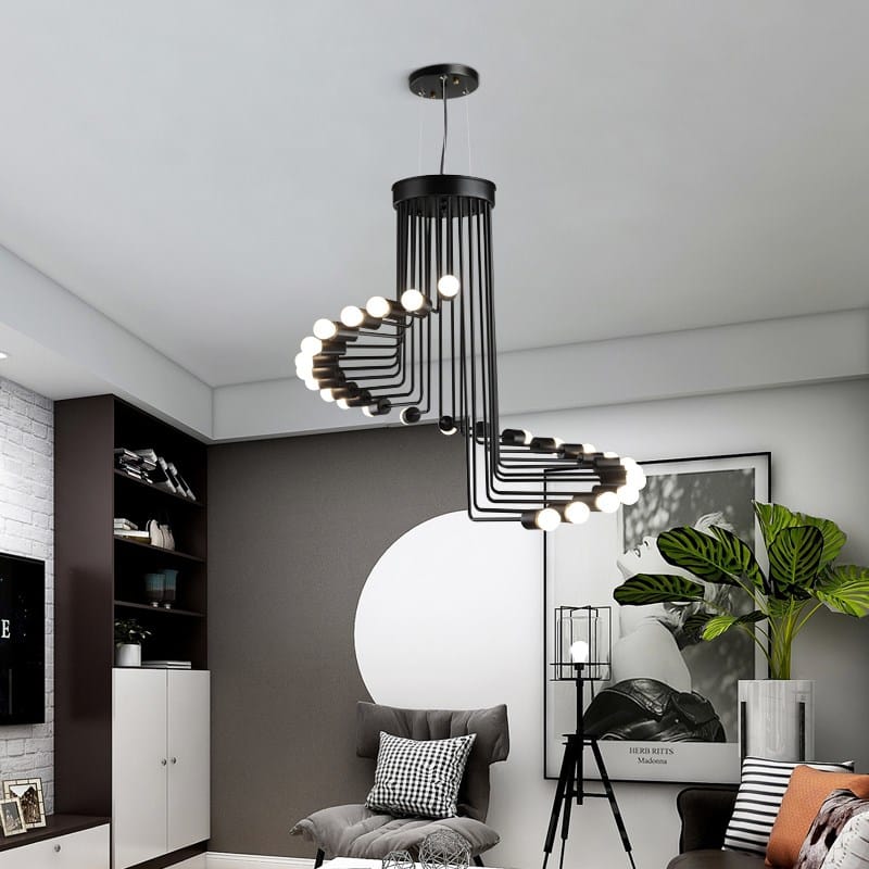 Nordic Industrial Retro Chandelier Simple Living Room Cafe