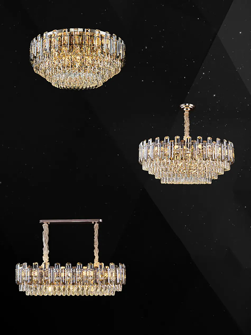 Modern Luxury Crystal Ceiling Chandelier For Living Dining