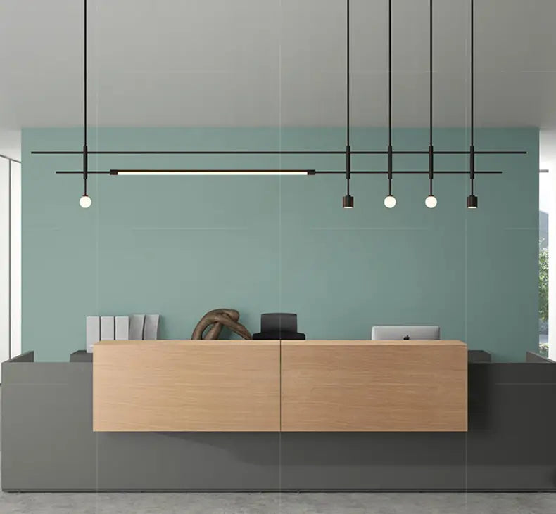 Sleek Height-Adjustable Dining Room Chandelier - Minimalist