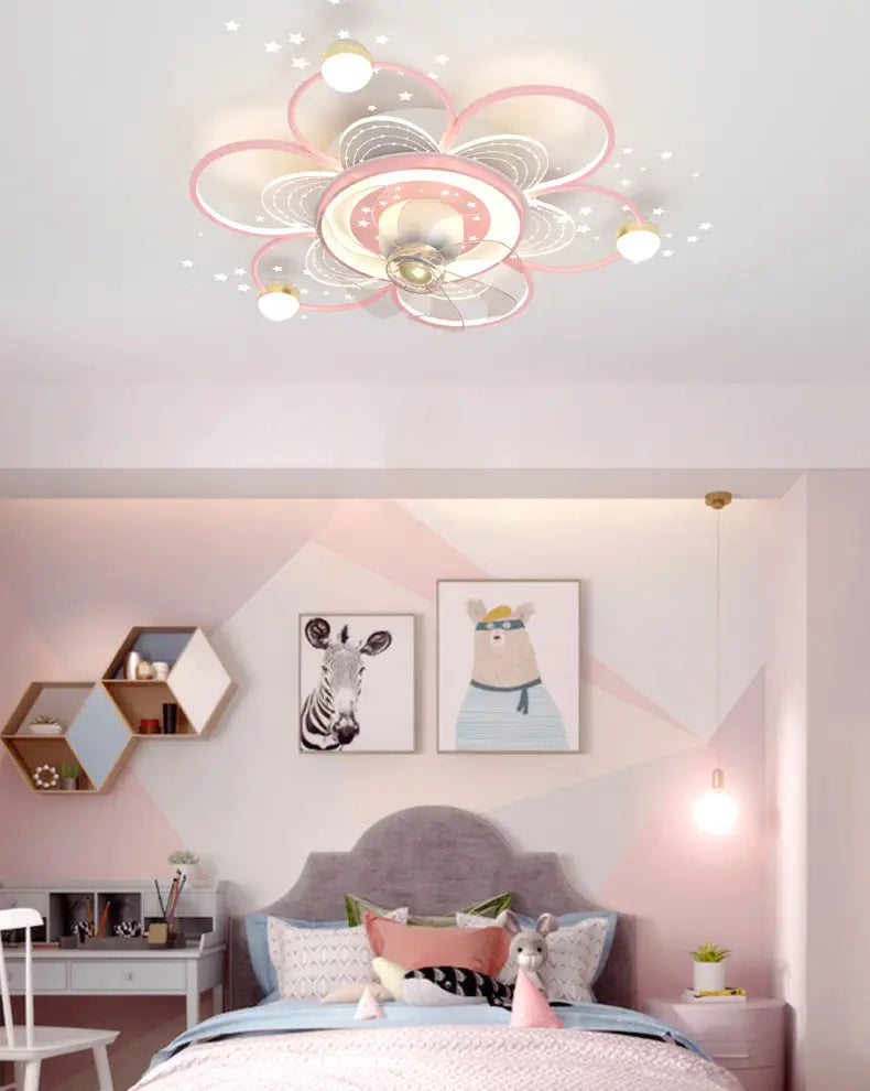 Modern LED Ceiling Fan Light Lamp - Ideal for Bedroom
