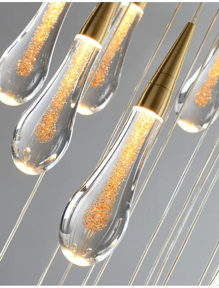 Modern Crystal led Chandelier Lighting Hanglamp Drop Light