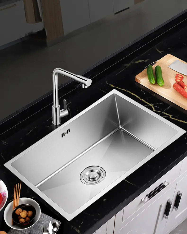 304 Stainless Steel Kitchen Sink Multiple Size Single Bowl
