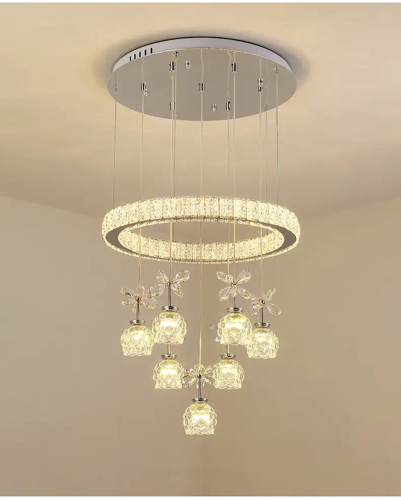 Post-modern LED Chandelier Nordic Simple Light Luxury 3/5/7