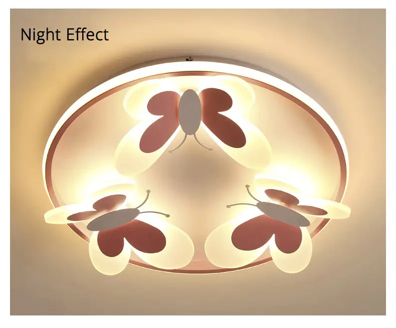 New Modern Butterfly Decorative LED Ceiling Lights Study