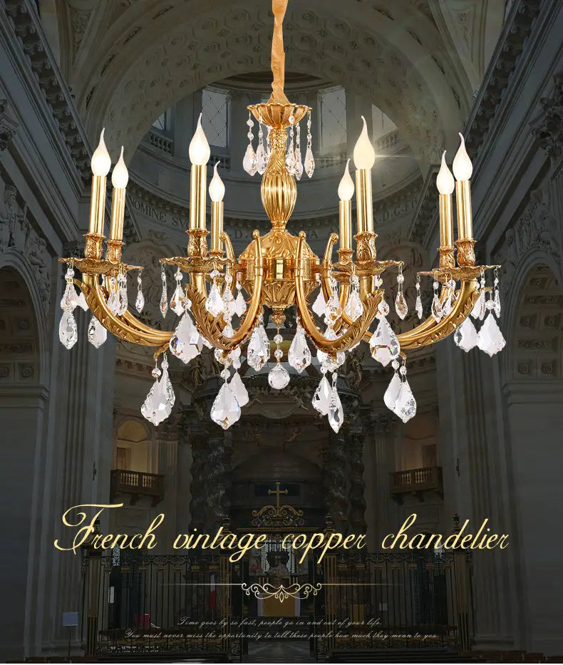 European style Brass Chandelier High Standard In Quality