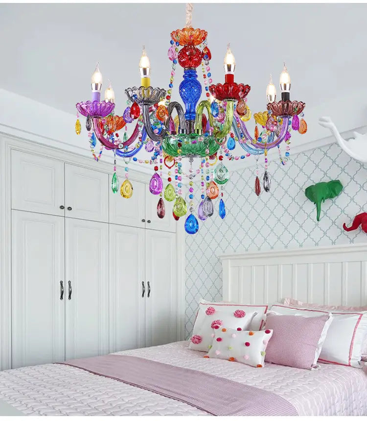 Handmade Candy Color European Chandelier - Creative