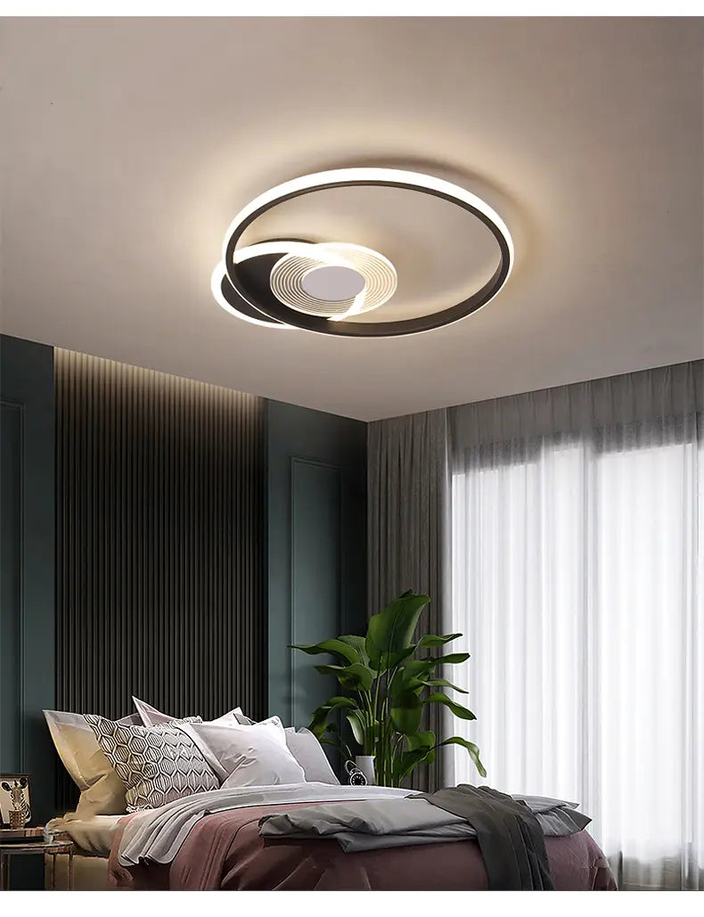 Nordic Square Living Room Bedroom Ceiling Lights Personality