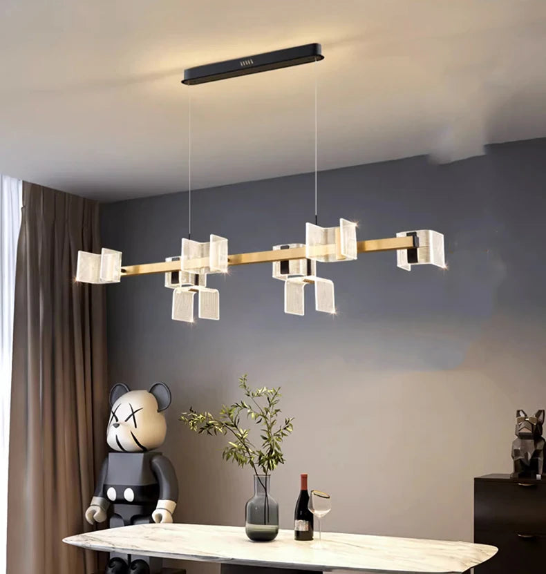 Modern Elegance LED Chandelier – Adjustable Pendant Ceiling