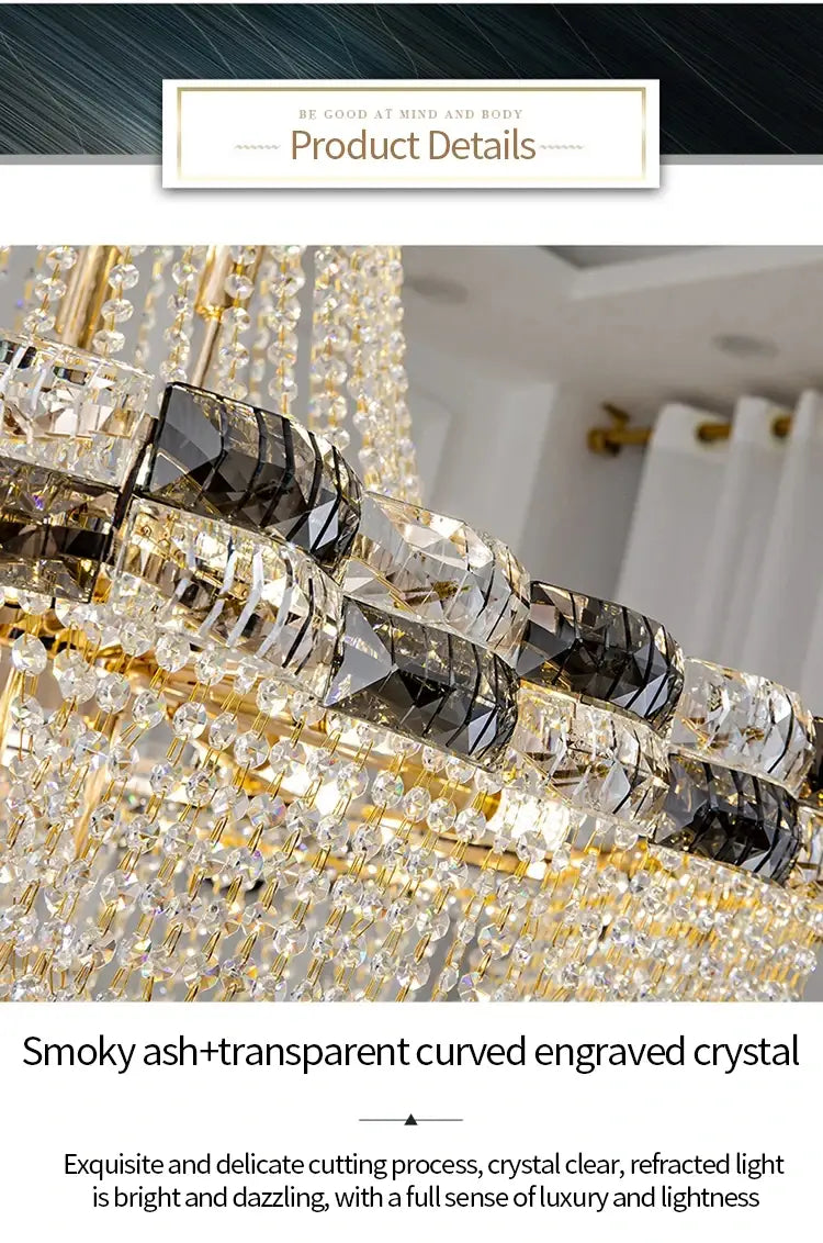 European Style LED Pendant Light - A Luxurious Crystal